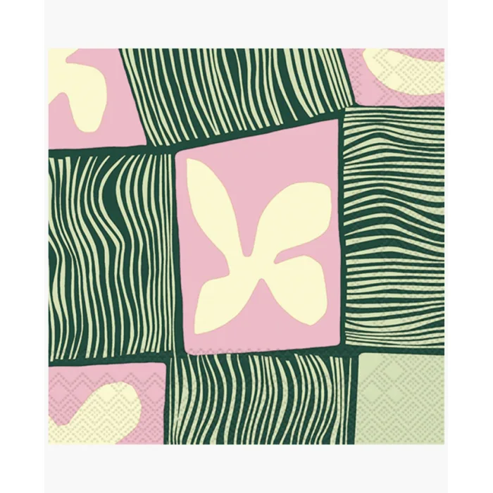 Tovaglioli da tavola Verde e Rosa - Ihr Tovaglioli da tavola Verde e Rosa - Ihr