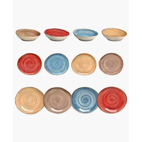 Servizio Piatti Colorati componibili - Kaleidos