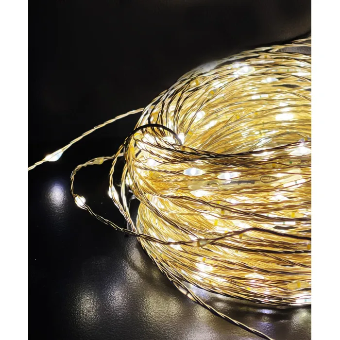 200 Gocce di Led Bianco Caldo con Filo in Rame 10m - GiocoPlast 200 Gocce di Led Bianco Caldo con Filo in Rame 10m - GiocoPlast