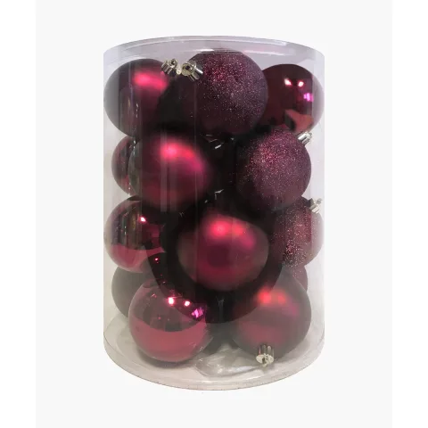 Palline di natale di plastica Magenta Ø8 - GiocoPlast Palline di natale di plastica Magenta Ø8 - GiocoPlast