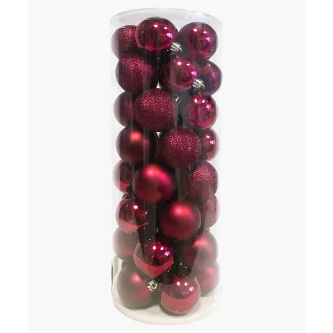 Palline di natale di plastica Magenta Ø6 - GiocoPlast Palline di natale di plastica Magenta Ø6 - GiocoPlast
