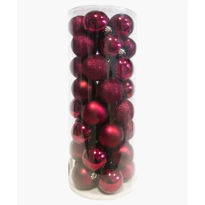 Palline di natale di plastica Magenta Ø6 - GiocoPlast Palline di natale di plastica Magenta Ø6 - GiocoPlast