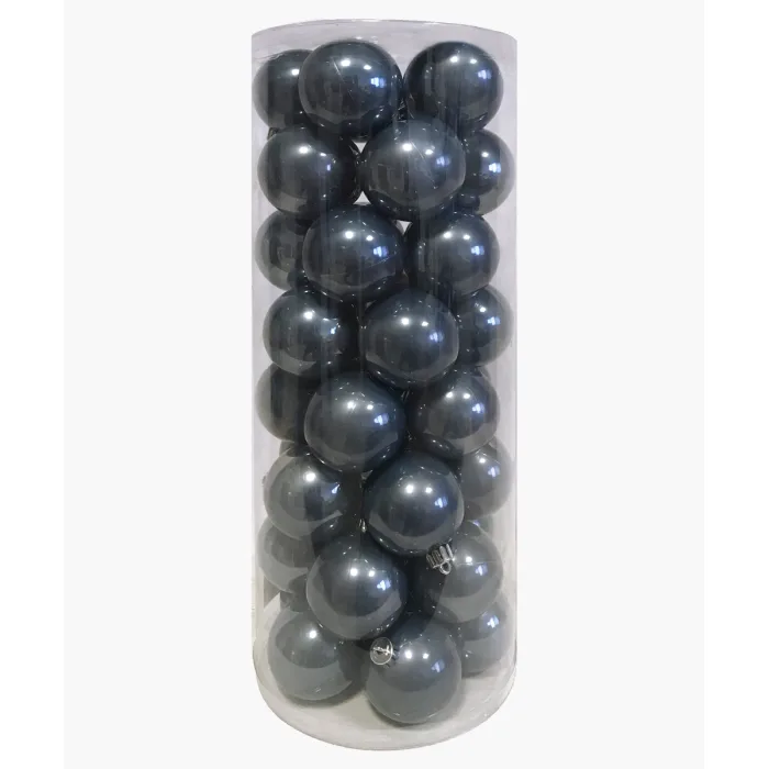 Palline di natale di plastica Blu scuro Ø6 - GiocoPlast Palline di natale di plastica Blu scuro Ø6 - GiocoPlast