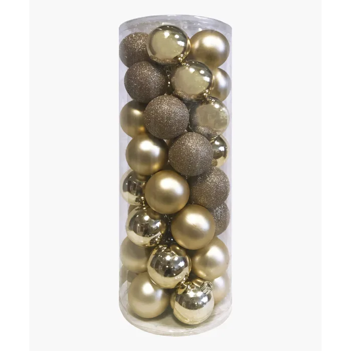 Palline di natale di plastica Oro Ø6 - GiocoPlast